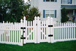 4' White PVC Gate